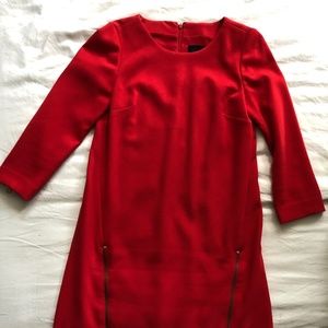 Red J Crew suit dress - size 4